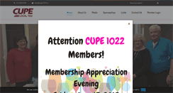 Desktop Screenshot of cupe1022.ca