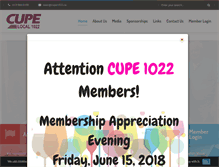 Tablet Screenshot of cupe1022.ca